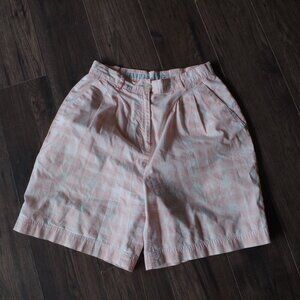 Pink Plaid Ladies Izod Club Shorts